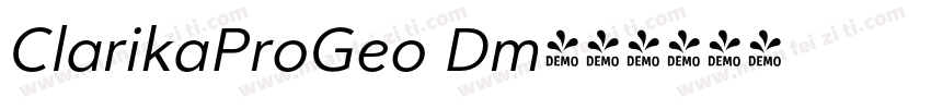 ClarikaProGeo Dm字体转换